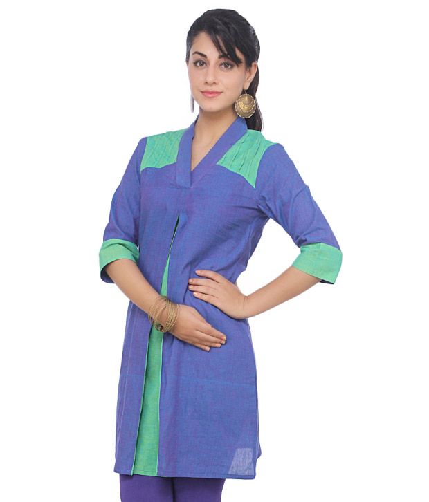 shawl collar kurti