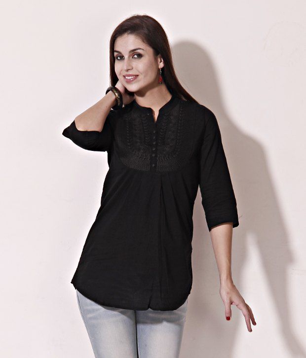 black short kurtis