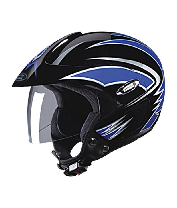 Studds Open Face Helmet Marshall Decor (D1 Black N1) [Large 58