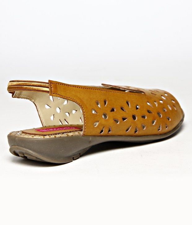 Butterfly Zest Mustard Flat Sandals Price in India- Buy Butterfly Zest Mustard Flat Sandals 