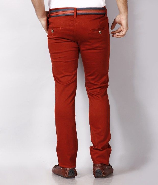 dark red chinos