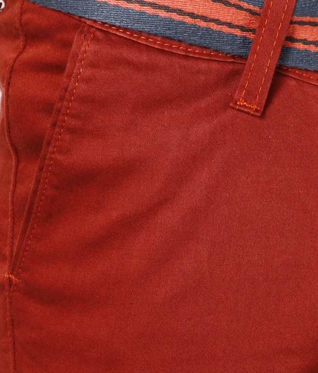 bright red chinos