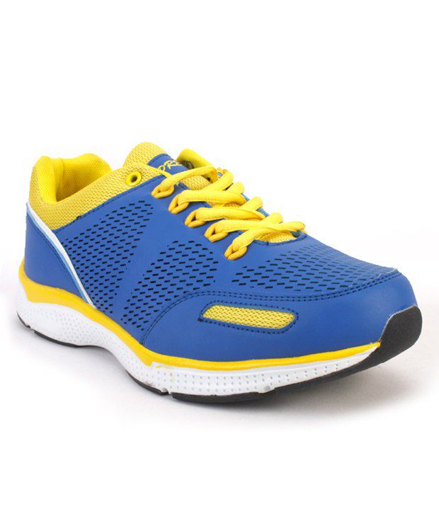 Vprefer Royal Blue & Yellow Sports Shoes Price in India- Buy Vprefer ...