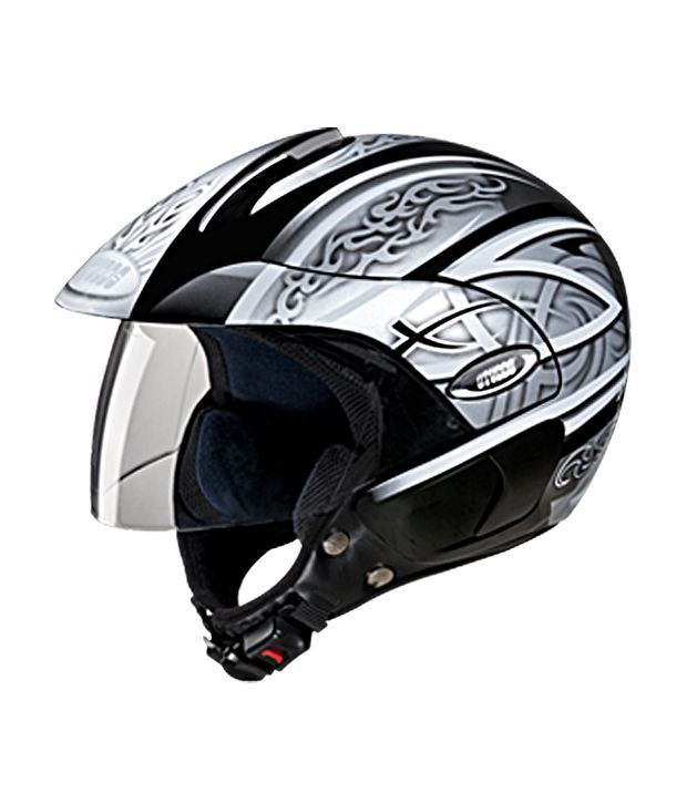 Studds Open Face Helmet Marshall Decor (D3 Black N4) Buy Studds