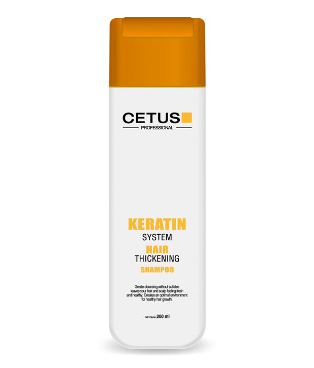 Cetus Natural Keratin Hair Thickening Shampoo Pack Of 2 200 Ml