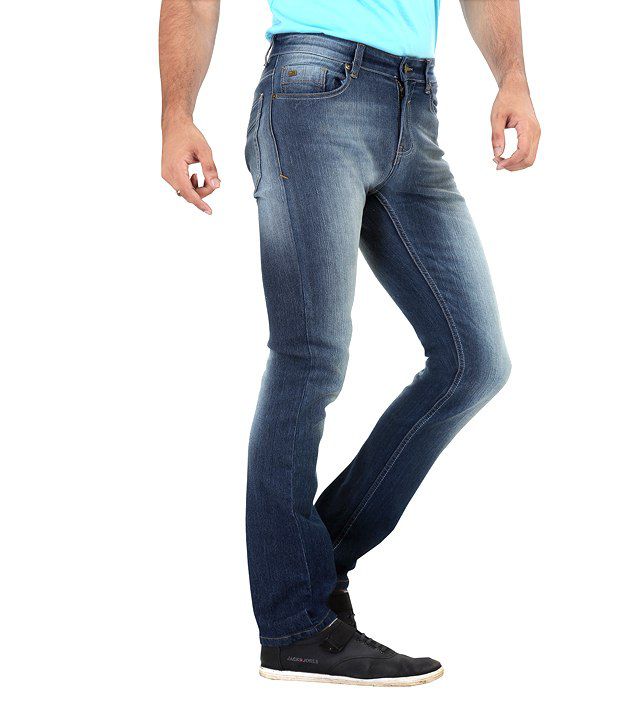 Euro Jeans Blue Slim Fit Jeans For Men - Buy Euro Jeans Blue Slim Fit ...