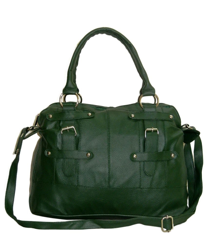 Nell Contemporary Green Satchel Bag - Buy Nell Contemporary Green ...