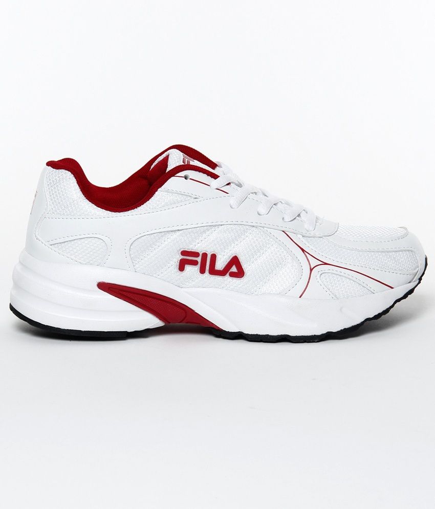 fila white and red sneakers