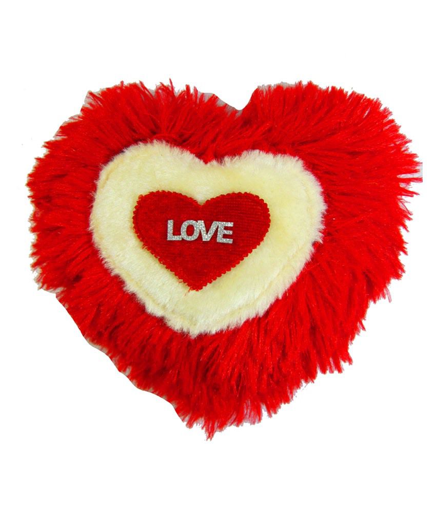     			Tickles Cute Love Heart Stuffed Soft Plush Cushion Valentine 15 cm (Made in India)