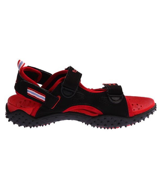 Liberty Comfortable Black & Red Floaters For Kids Price in India- Buy ...