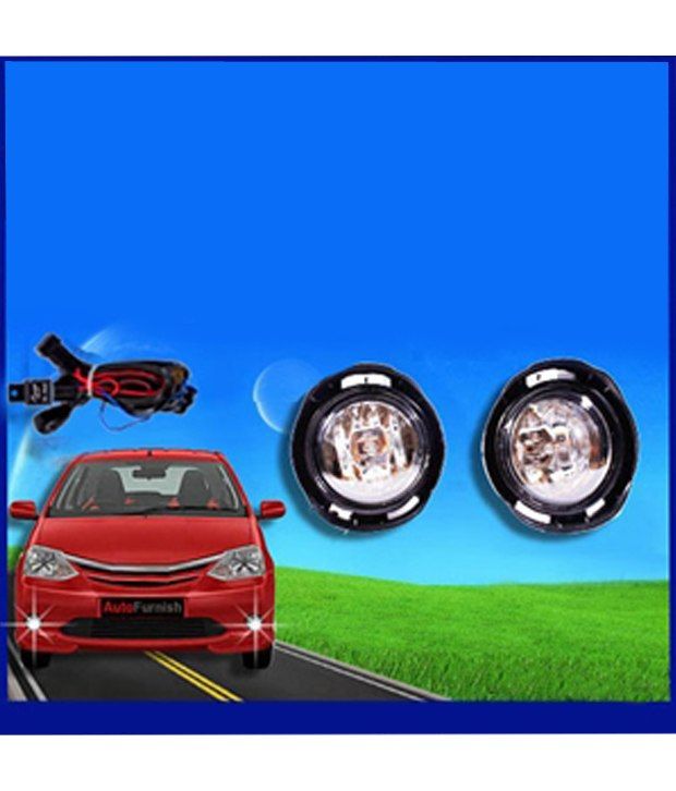 Annexe Toyota Etios Liva Fog Light Lamp (Set of 2) with Wiring Buy Annexe Toyota Etios Liva