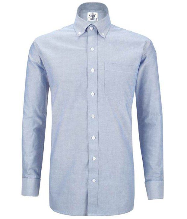 stiff collar button down