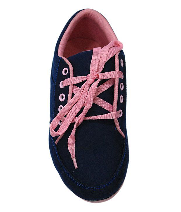 Affordable Notable Navy Blue And Pink Casual Shoes Price in India- Buy ...