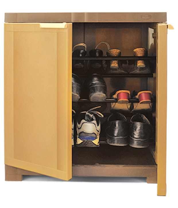 Nilkamal Freedom Mini Shoe  Cabinet  09 Sandybrown Dark 