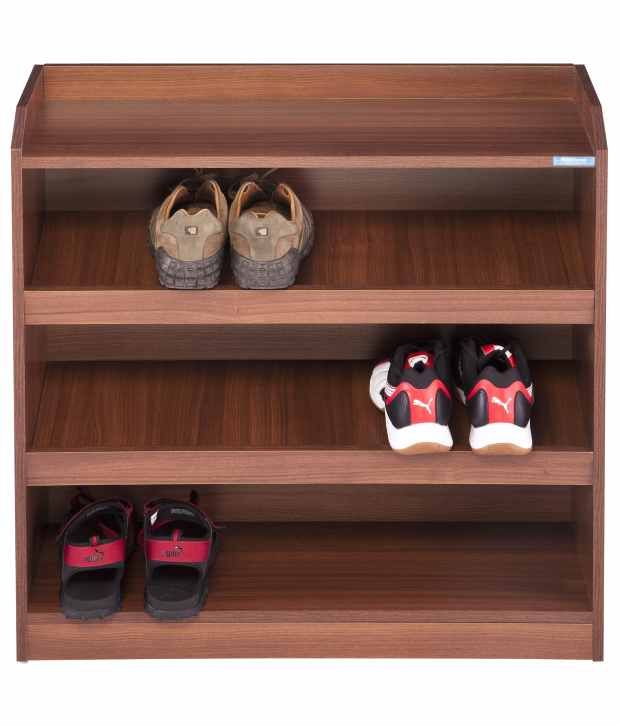 Nilkamal Glamour Shoe Rack Walnut Buy Nilkamal Glamour
