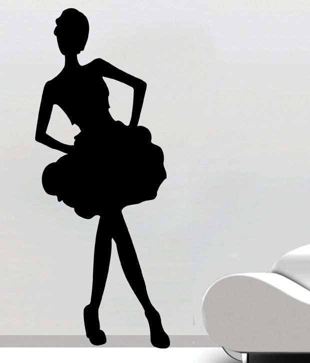 Creative Width Dancing Girl Wall DecalLarge Buy Creative Width