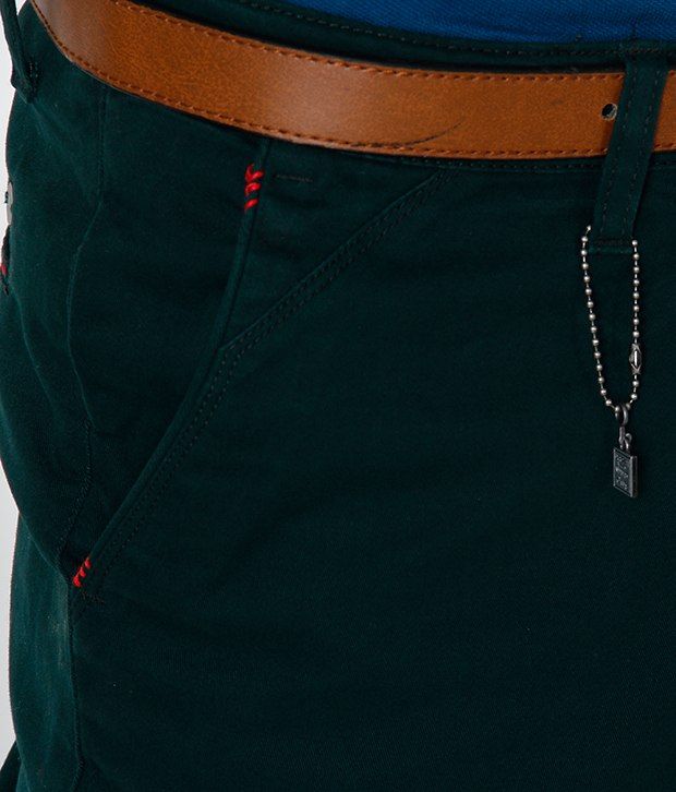 dark green chinos