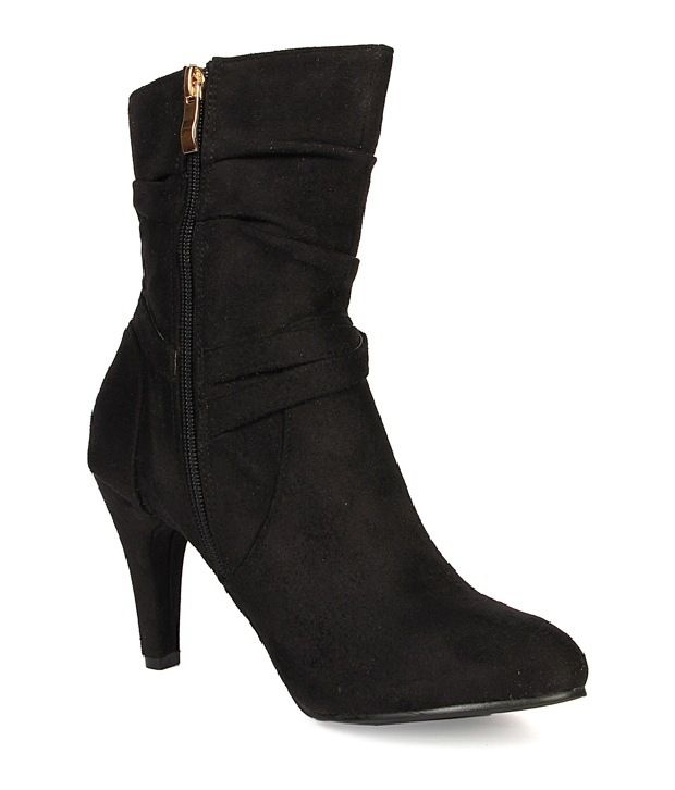 black high ankle shoes