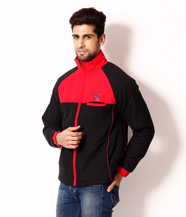 DazzGear Black-Red Jacket - Buy DazzGear Black-Red Jacket Online at ...