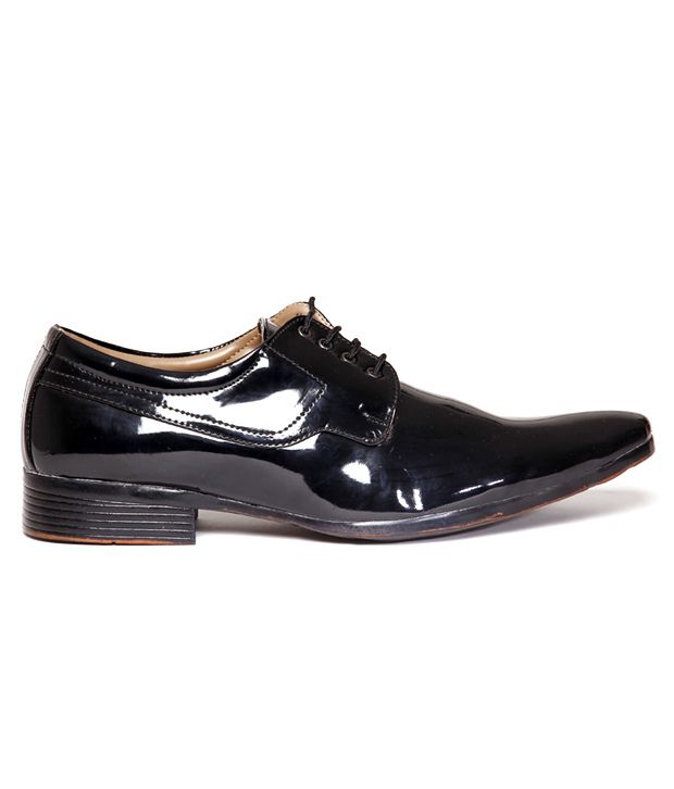 Foot 'n' Style Shiny Black Casual Shoes - Buy Foot 'n' Style Shiny ...