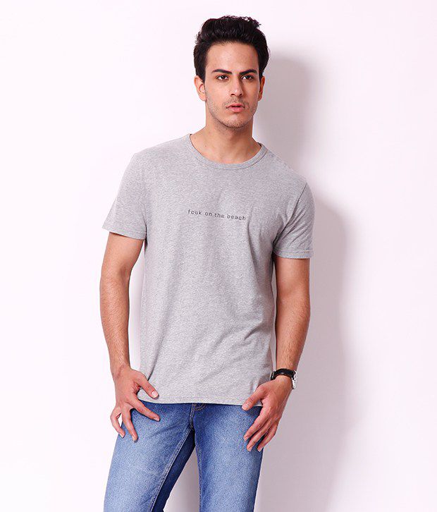 Fcuk Smart Grey T-Shirt - Buy Fcuk Smart Grey T-Shirt Online at Low ...
