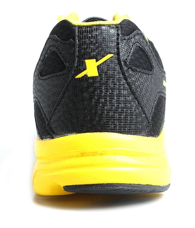 mens yellow and black shoes