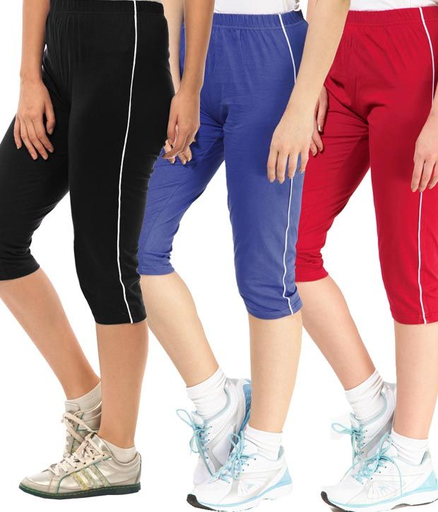 cotton athletic capris