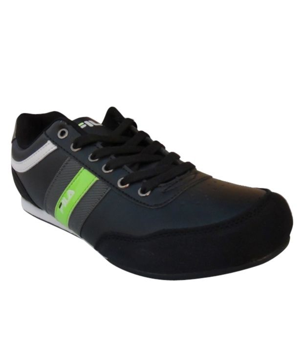 fila black rubber shoes