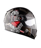 LS2 - Helmet - FF 351 Cyber Warrior (Grey) [Size : 58cms] - ECE Certified