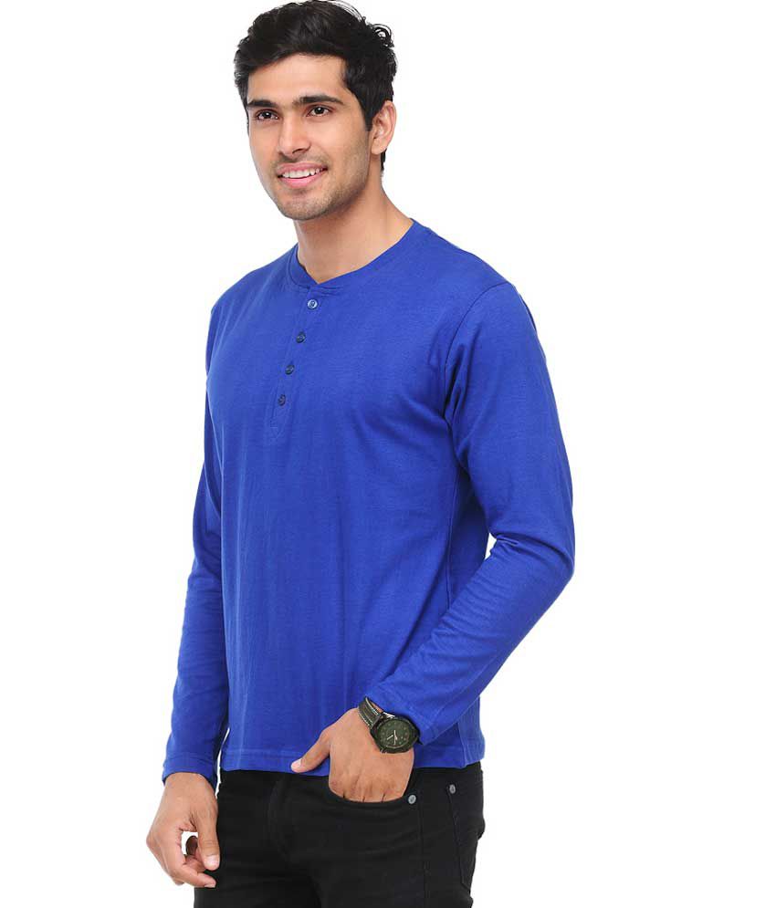 TSX Blue & Sky Blue Full Sleeves T-Shirts Pack of 2 - Buy TSX Blue