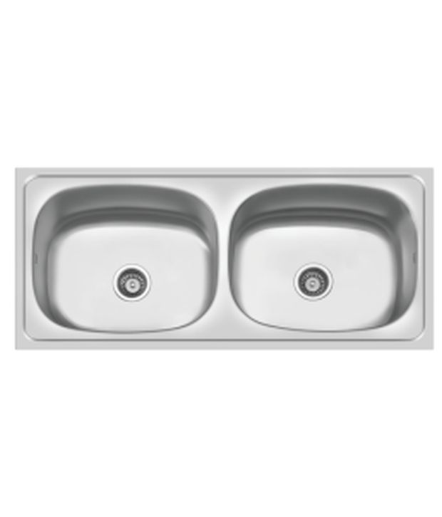 Buy Cera Delux Double Bowl Sink NCKS312MATT Online at Low Price in