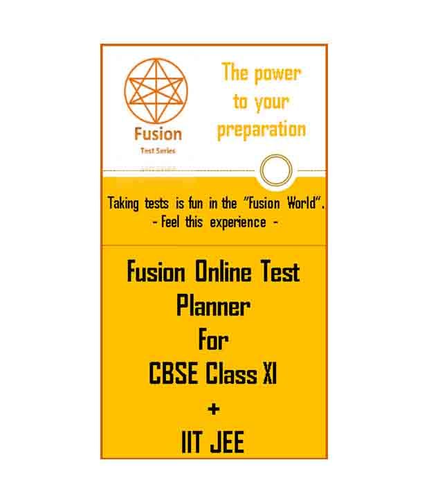fusion online test planner cbse class xi iit jee buy fusion online class planner