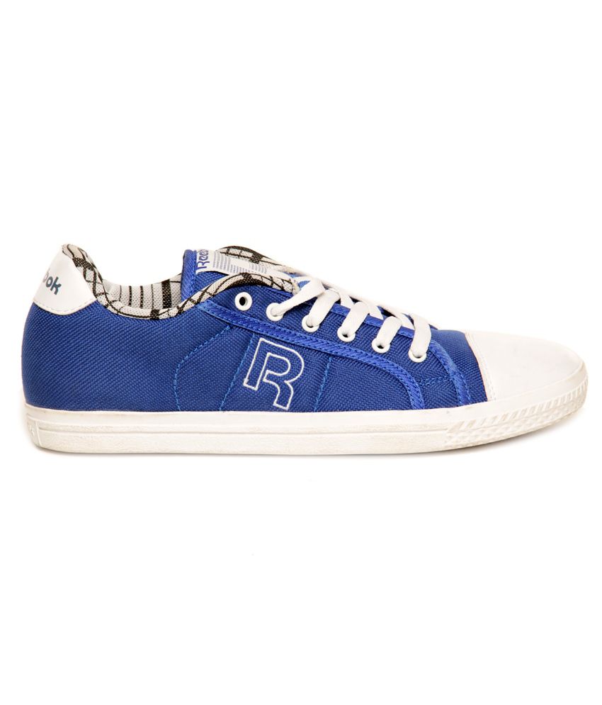Reebok White & Blue Canvas Shoes - Buy Reebok White & Blue Canvas Shoes ...