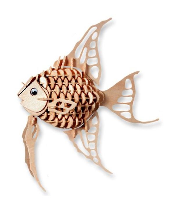 3-D Wooden Puzzle - Angel Fish(Imported Toys) - Buy 3-D Wooden Puzzle ...