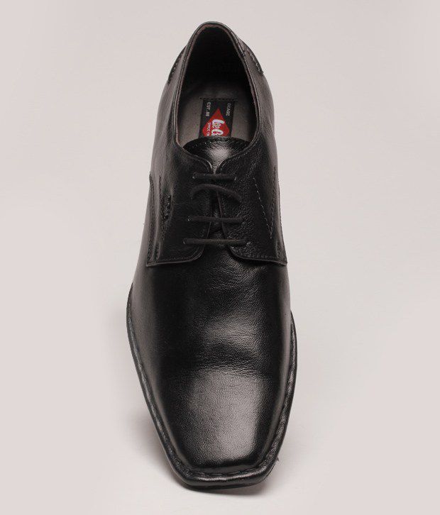 lee cooper black leather shoes
