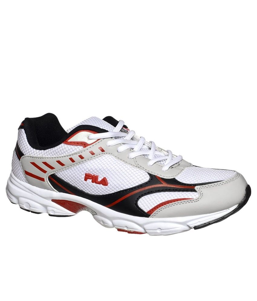 Fila Arthur White & Red Running Shoes - Buy Fila Arthur White & Red ...