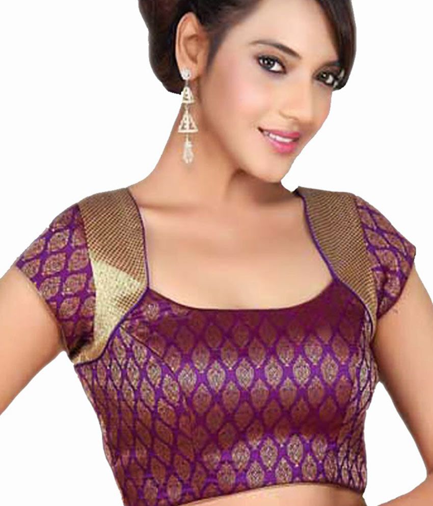 purple designer blouse online