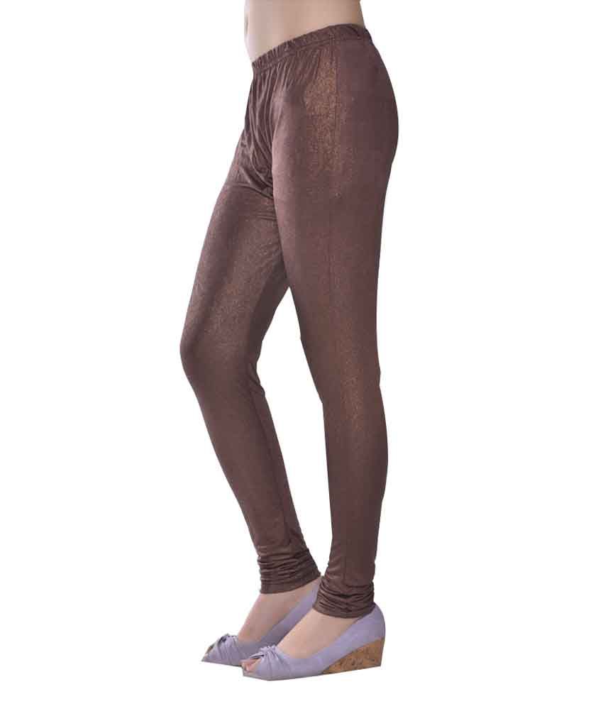 Sohniye Shimmer Copper Brown Leggings Price in India - Buy Sohniye Shimmer Copper  Brown Leggings Online at Snapdeal