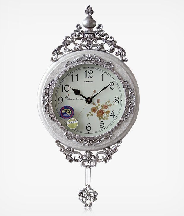 Everything Imported White Pendulum Clock Buy Everything Imported White