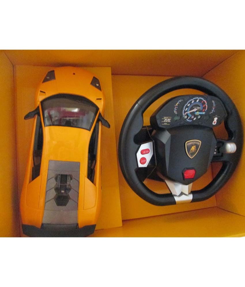 rc lamborghini with steering wheel