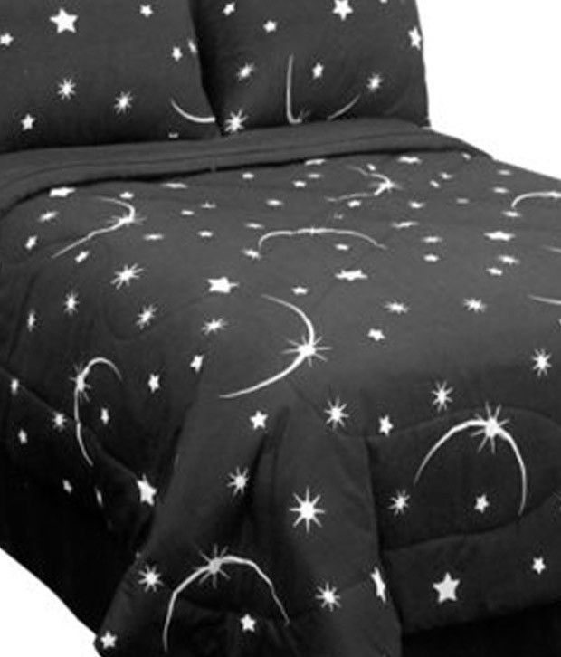Veratex Stellar Moon And Star Glow In The Dark Twin Comforter Set