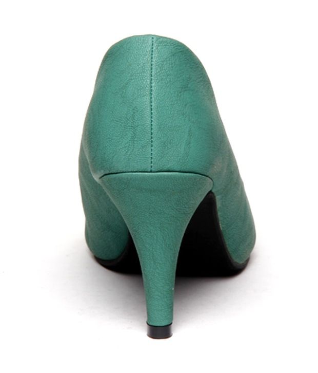 My Foot Stylish Green Slipon Heels Price in India Buy My Foot Stylish