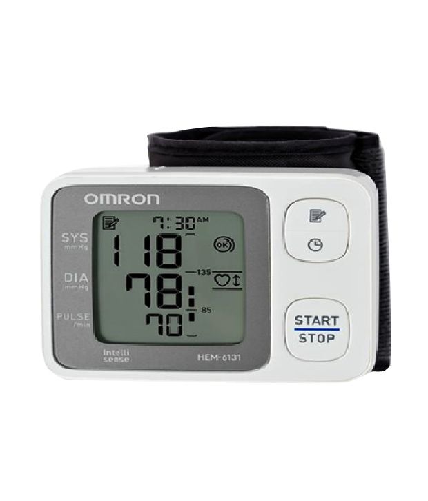 Buy Omron Wrist Blood Pressure Monitor HEM-6131-IN, Regular Online at ...