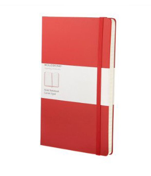Moleskine Classic Large, Notebook, Ruled, Red, Hard Cover (5 x 8.25 ...