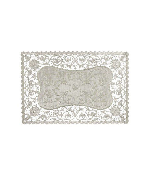 Royal French Rectangular Lace Paper Placemats, 9.75 x 14.5 Inches, Pack ...