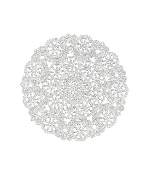 Royal Medallion Round Lace Paper Doilies, 12Inch, Pack of 8 (B23006
