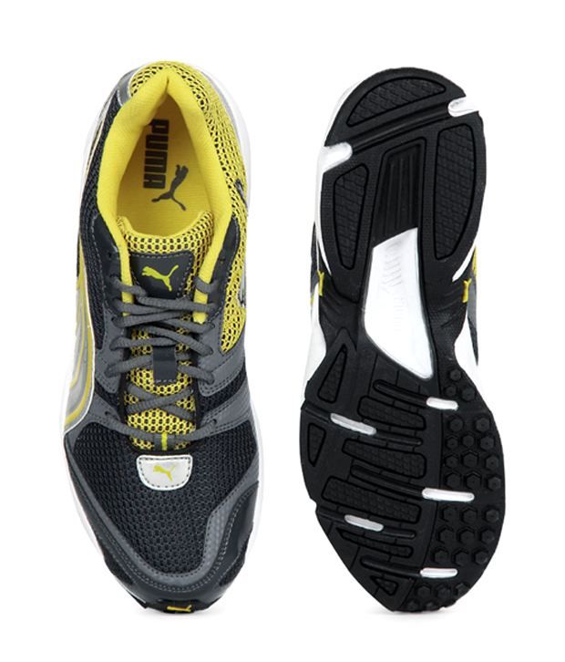 puma yellow running shoes