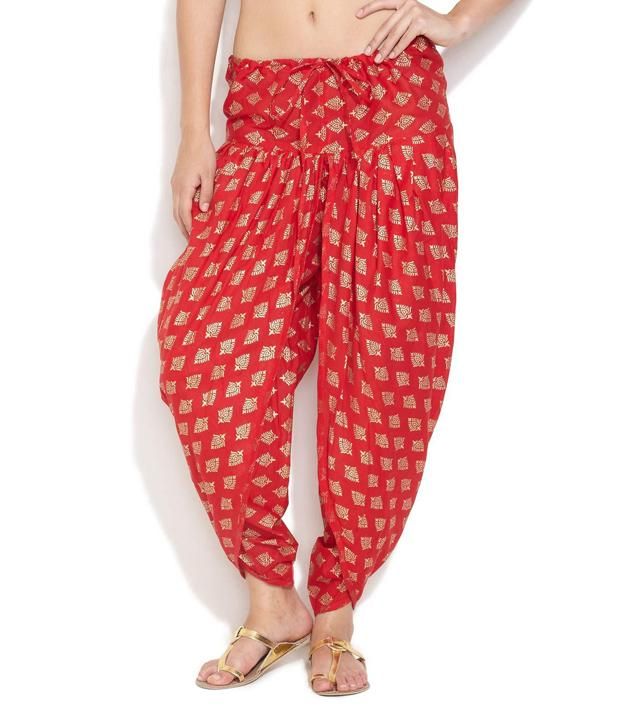 printed dhoti pants