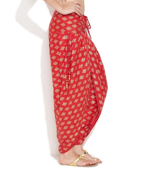 printed dhoti pants