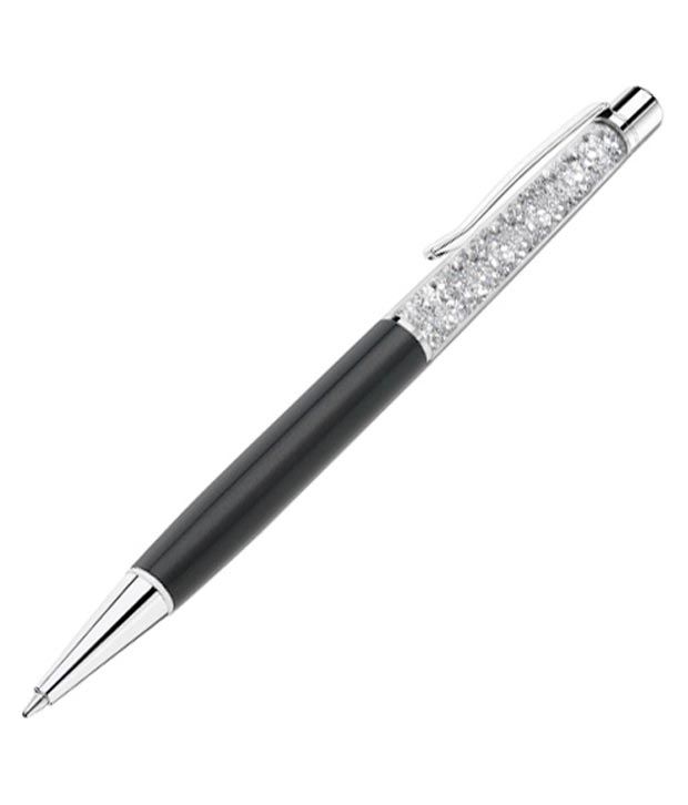     			Print Plus Crystal Oem Lady Laser Engraved Black Ballpoint Pen
